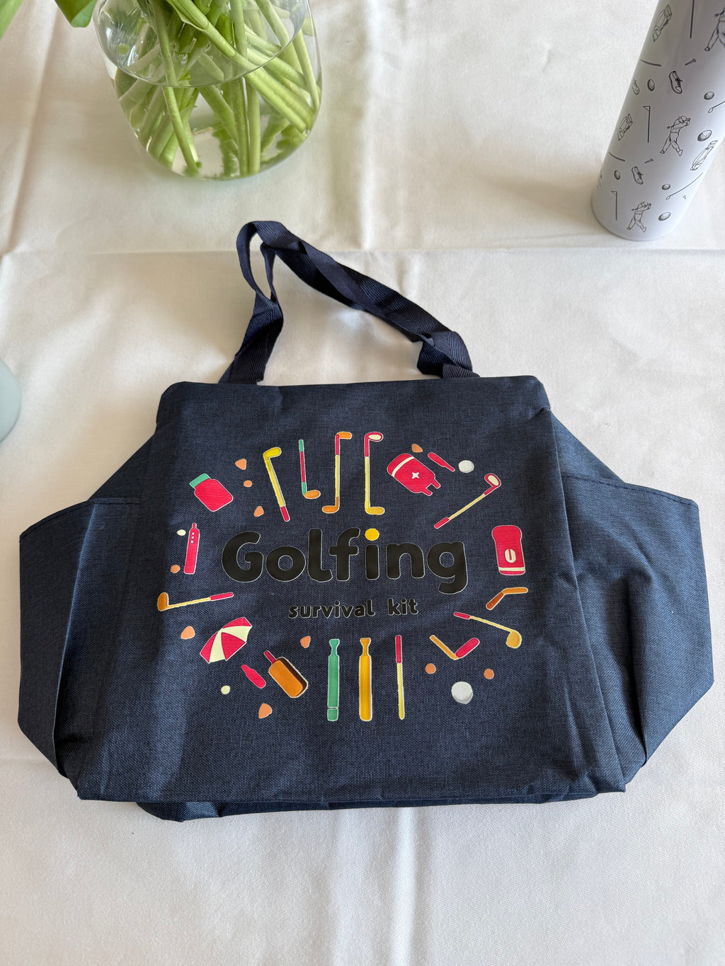 Tasche mit 2 großen Seitentasche für Getränke