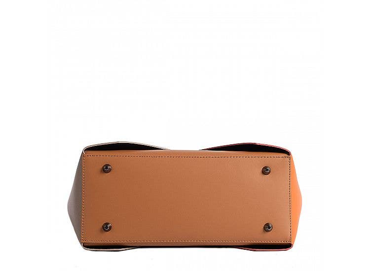 Ledertasche CARLA - Denim - Hergestellt in Italien