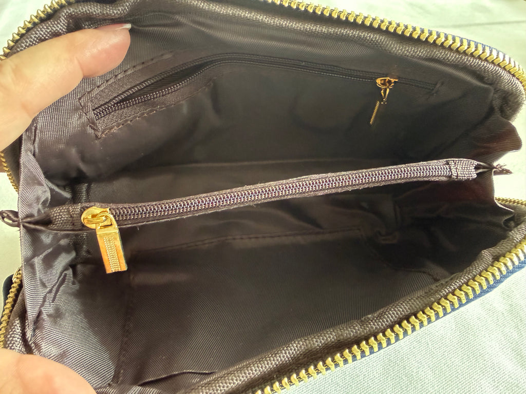 Clutch bag, dark blue