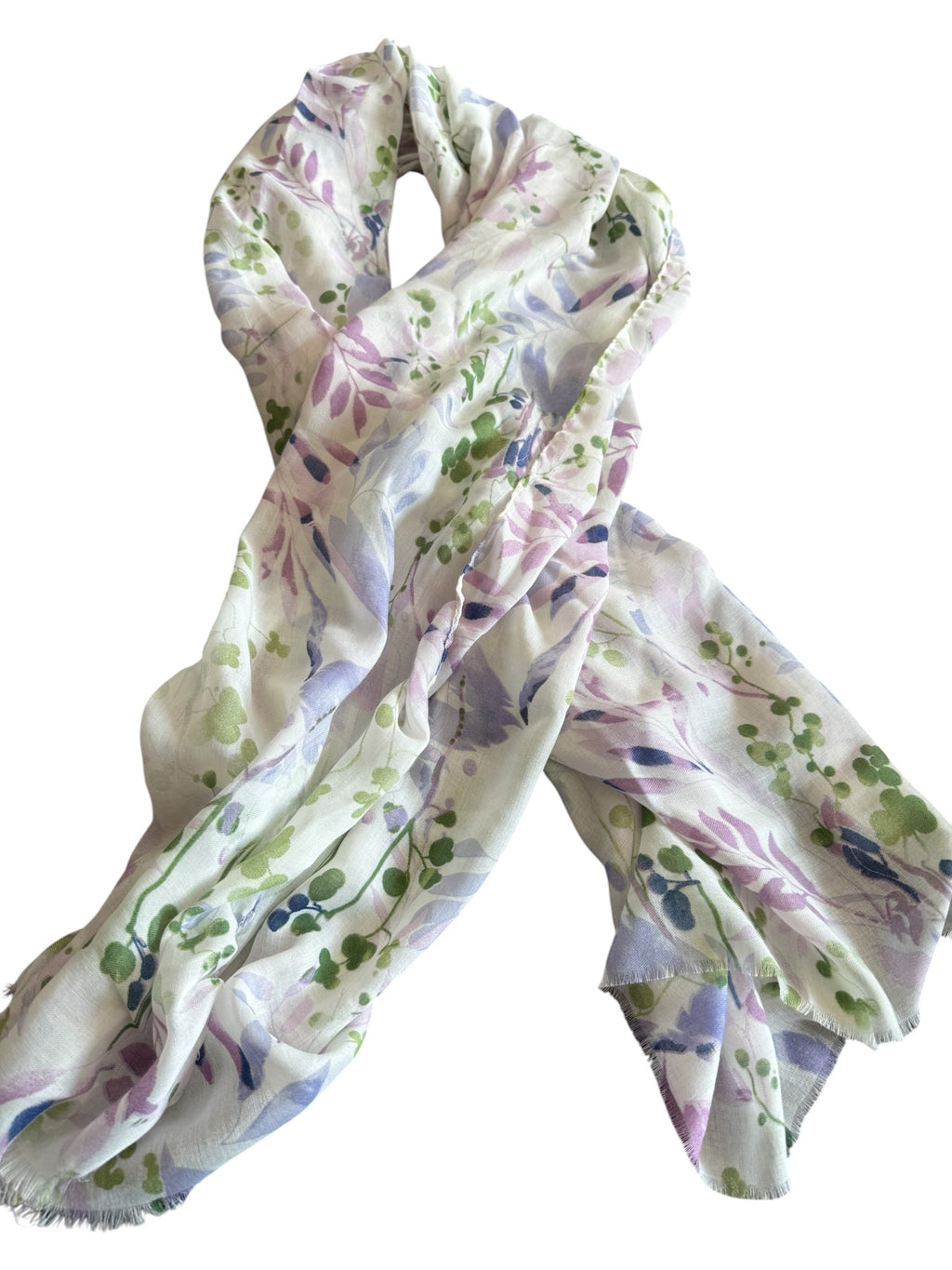 Sommerschal mit Blumenwiesen, leicht und zart