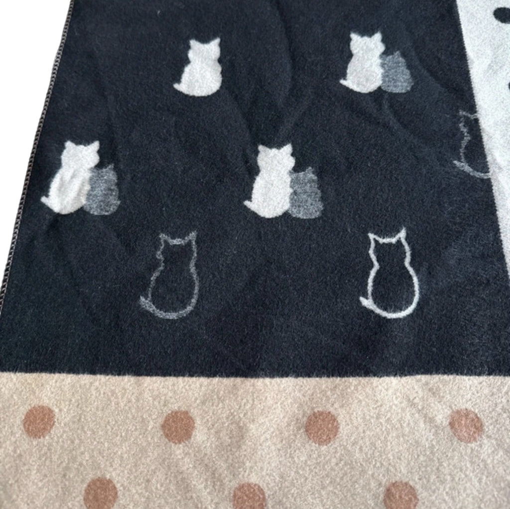Großer Katzenschal, 185x65 cm
