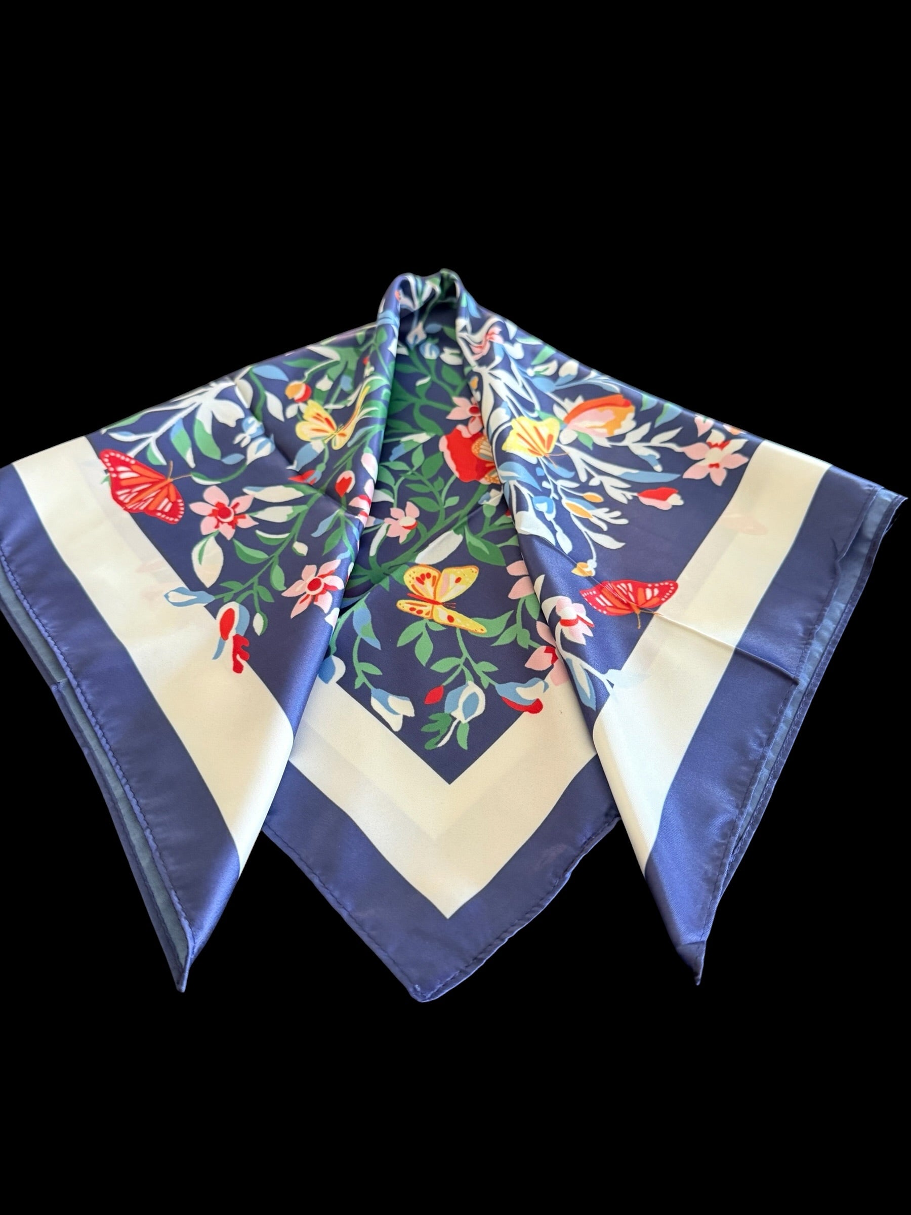 Halstuch mit Blumenwiesen-Muster, Schal, Kopftuch, Bandana