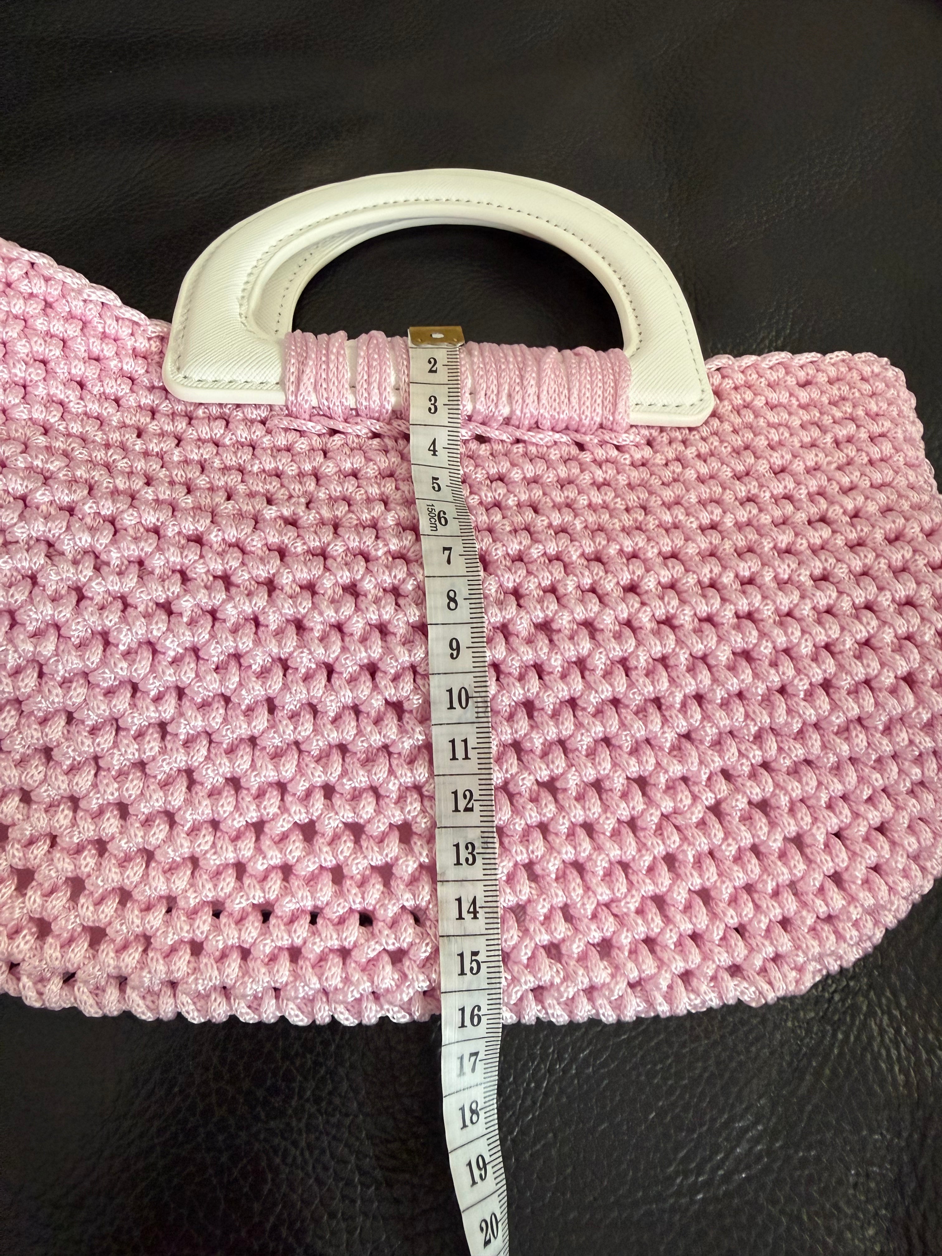 Selbstgehäkelte kleine, süße Tasche „Bébé“