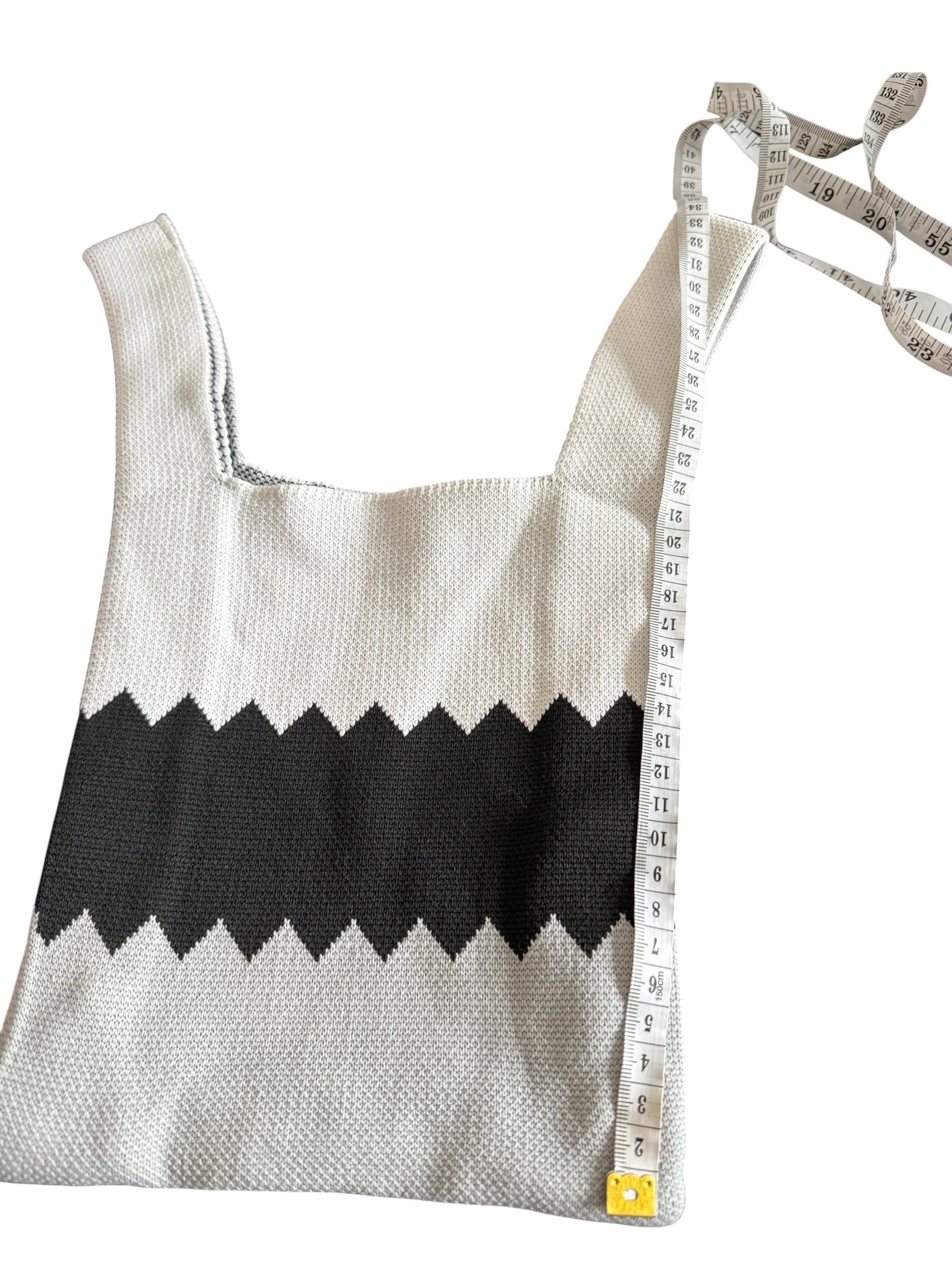 Tasche in Strickoptik