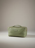 Leder-Kosmetiktasche, Lindgrün