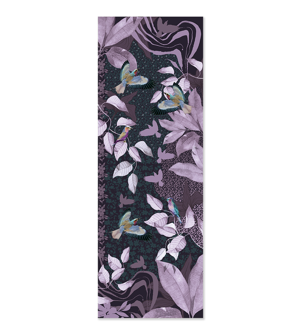 Großer Amethyst Laurel Kaschmir Schal